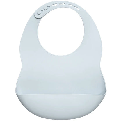 Plain Waterproof Silicone Baby Bib