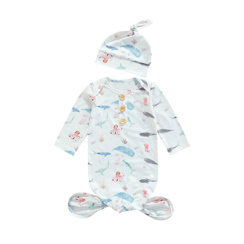 Baby Nightwear With a Hat