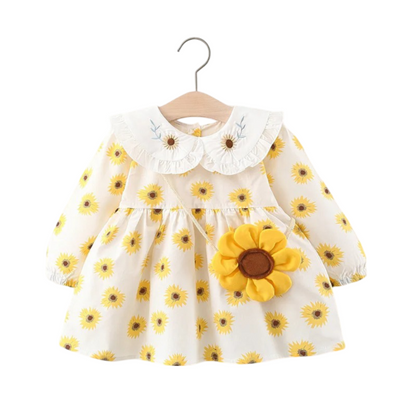 Two Piece Baby Girl Sunflower Dress