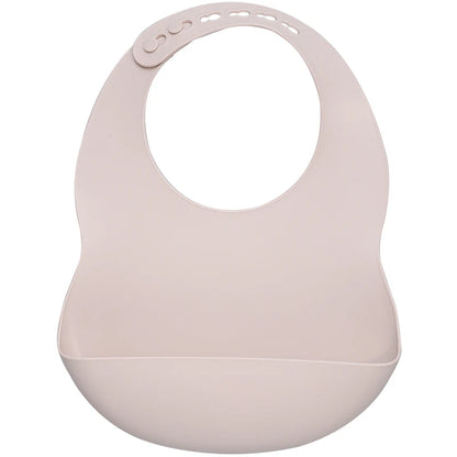 Plain Waterproof Silicone Baby Bib