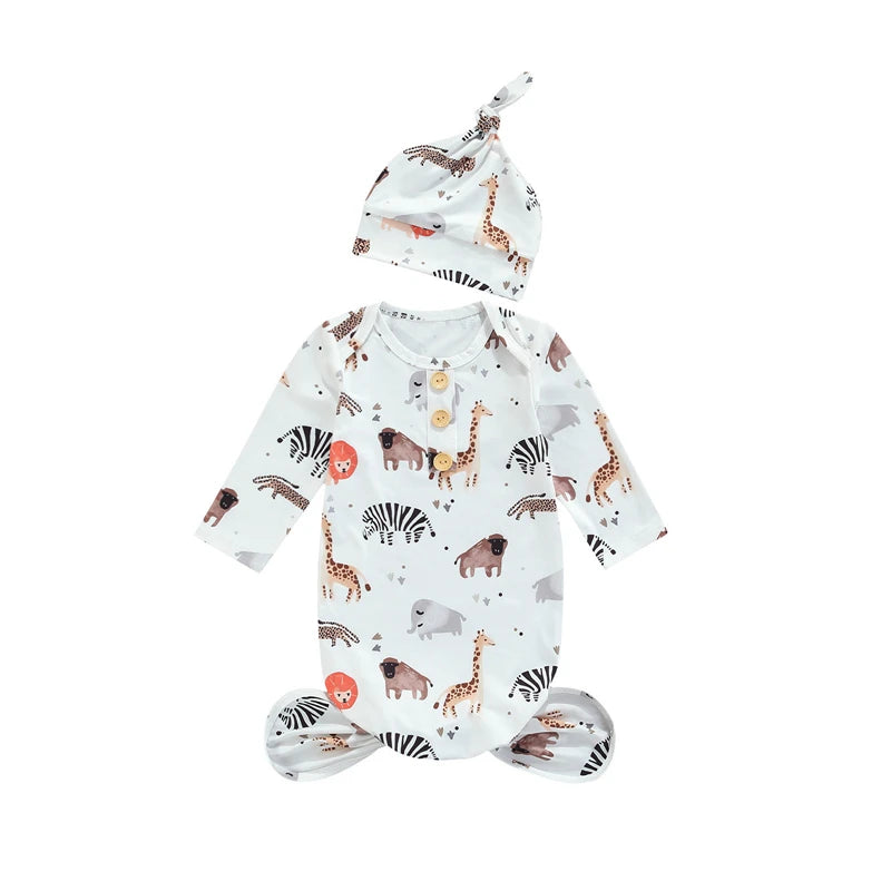 Baby Nightwear With a Hat