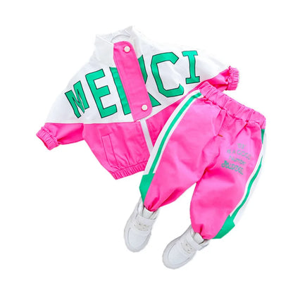 Colorful Children Tracksuit Set