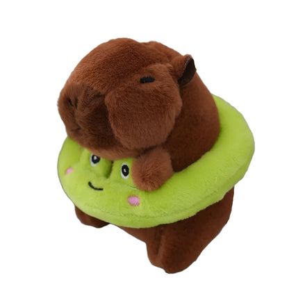 Swimming Ring Capybara Plush Toy Key Chain