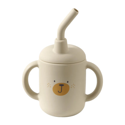 Portable Cartoon Multipurpose Training Cup With a Straw