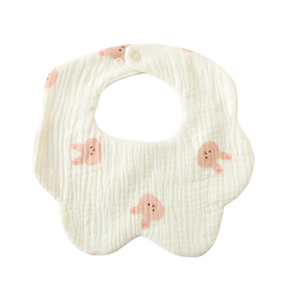 Newborn Baby Flower Shape Cloth Bib