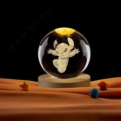 Lilo and Stitch Disney 3D Crystal Ball Lamp