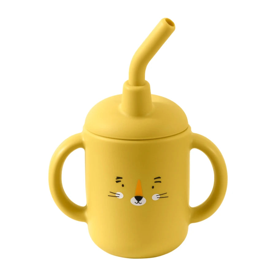 Portable Cartoon Multipurpose Training Cup With a Straw