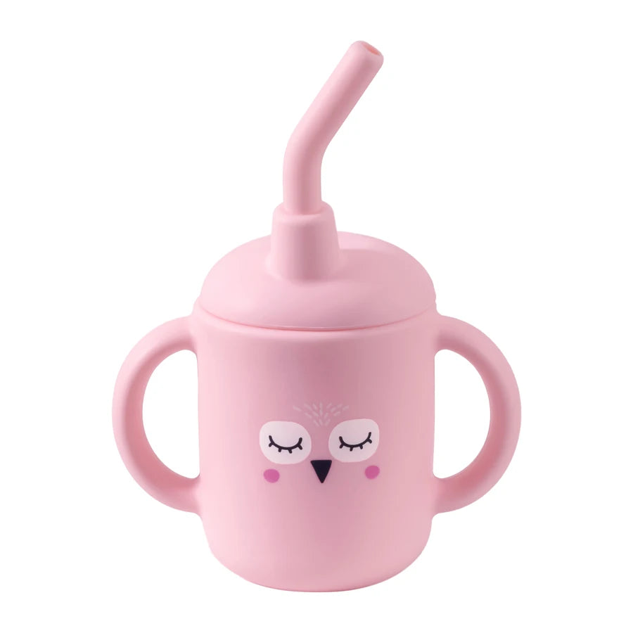 Portable Cartoon Multipurpose Training Cup With a Straw