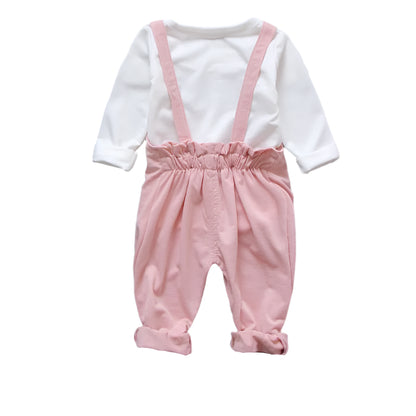 2Pcs Children Overall Outfit Set