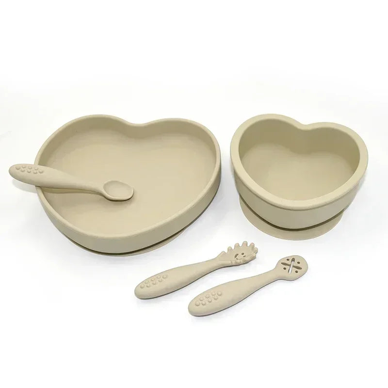 5Pc/Set Silicone Tableware