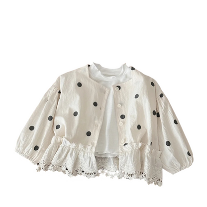 Baby & Toddler Girl Dot Print Coat