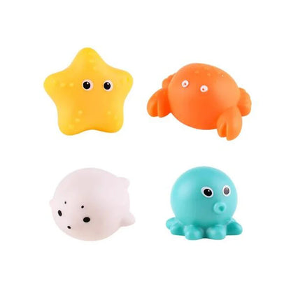 Glowing Animal Bath Toy Set