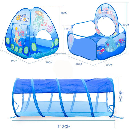 3in1 Children's Ball Pool Playpen With a Tent