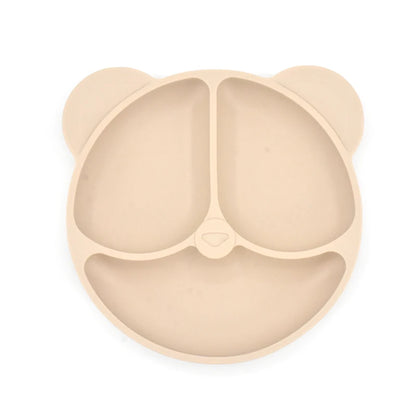 Safe Sucker silicone Bear/Car Dining Plate