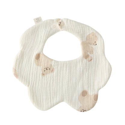 Newborn Baby Flower Shape Cloth Bib