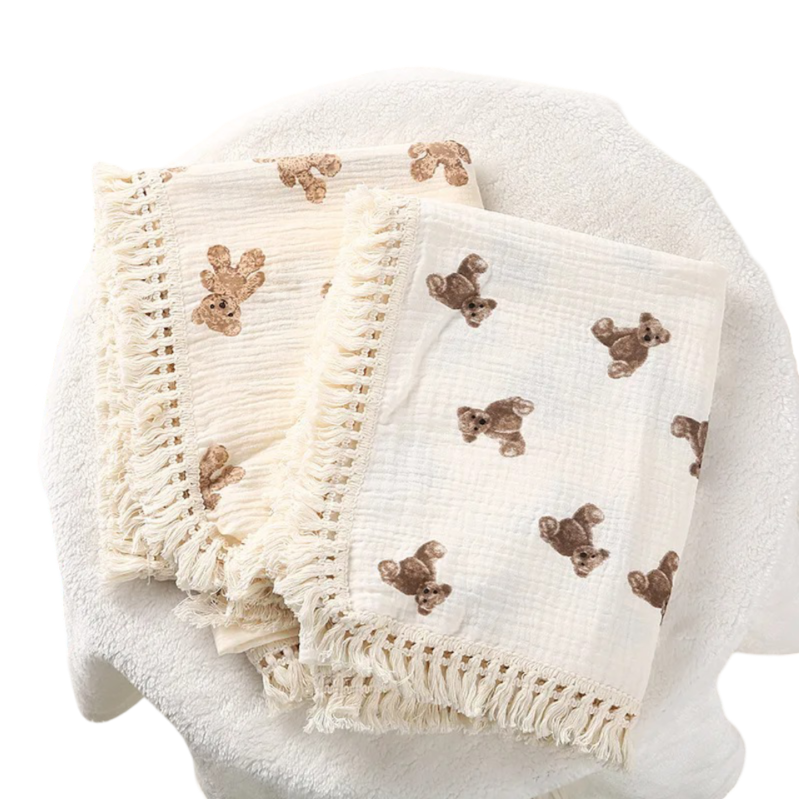 Cute Bear Muslin Swaddle