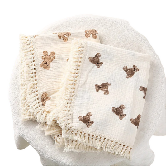 Cute Bear Muslin Swaddle