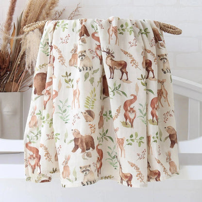 Baby Blanket Swaddle With a Print