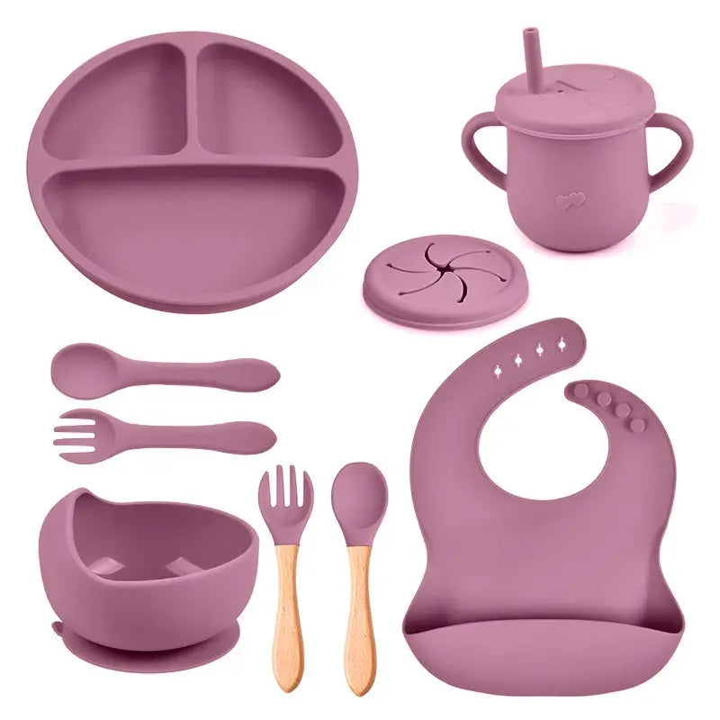 Silicone Baby Feeding Set, 8 Pcs My Store