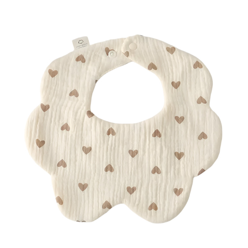 Newborn Baby Flower Shape Cloth Bib