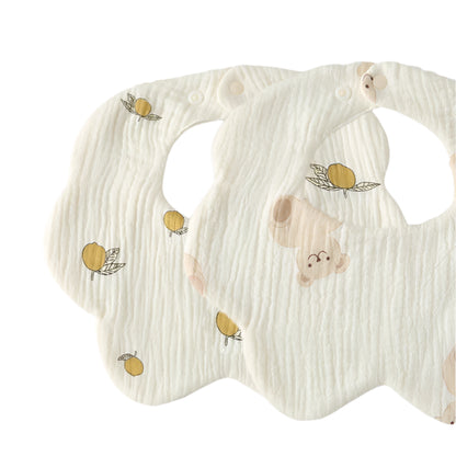 Newborn Baby Flower Shape Cloth Bib