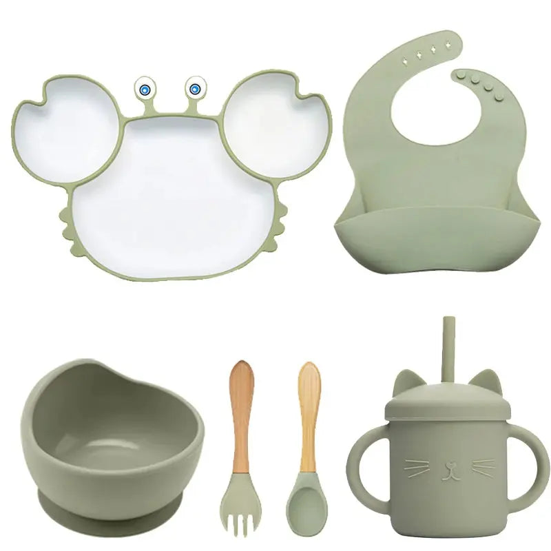 Silicone Baby Feeding Set, 6 Pcs My Store