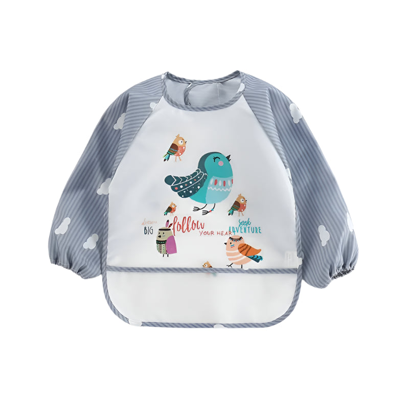 Longsleeve Bib With a Drawing Print