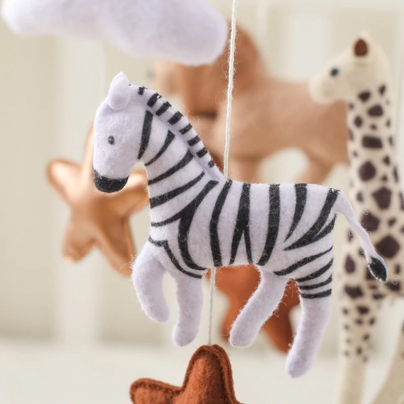 Crib Mobile Animals & Clouds Rattle Toy