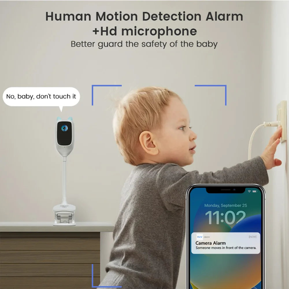 4MP 2K WiFi Baby Monitor