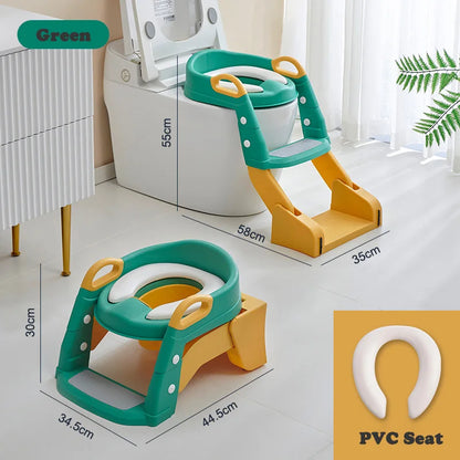 Foldable Potty Training Seat With Step Stool