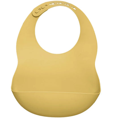 Plain Waterproof Silicone Baby Bib