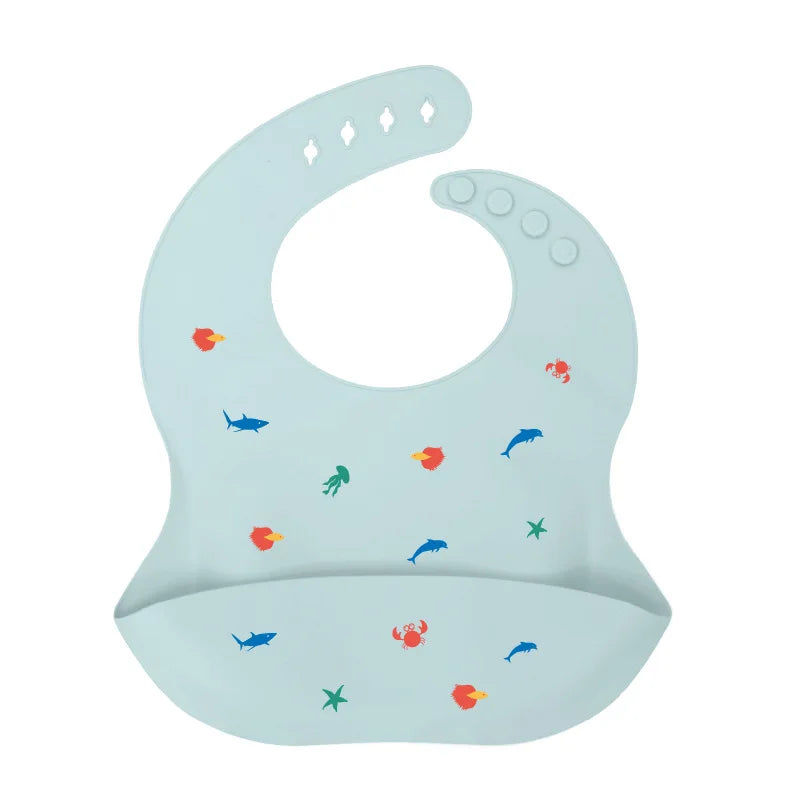 Baby Silicone Bib With a Pocket