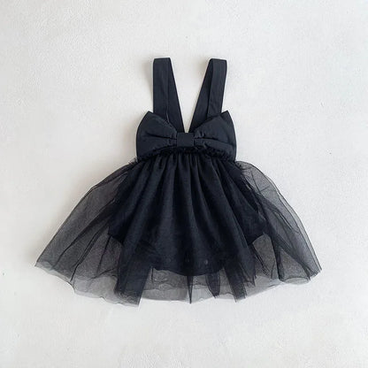 One Piece Baby Girl Mesh Skirt Camisole Dress