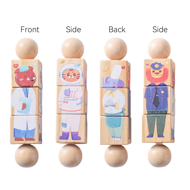 Wooden Montessori Toy Hand bell