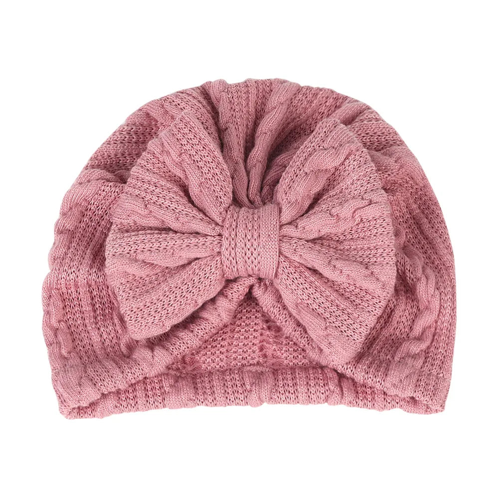 Bowknot Knitted Baby Hat