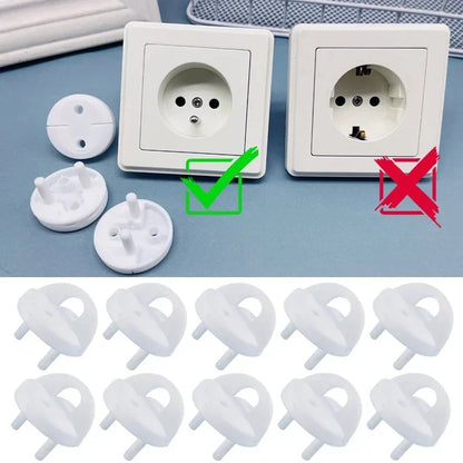 10pcs Children Anti Electric Shock Protector Outlet Cover