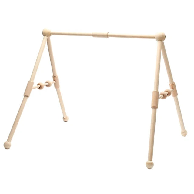 Hanging Rattle Toys Wooden Play Gym Frame