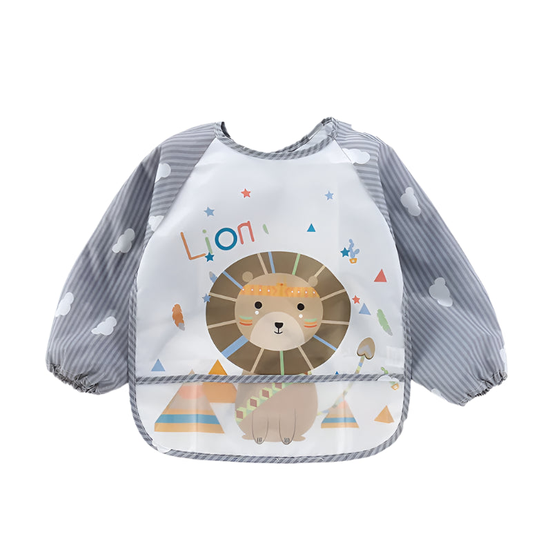 Longsleeve Bib With a Drawing Print