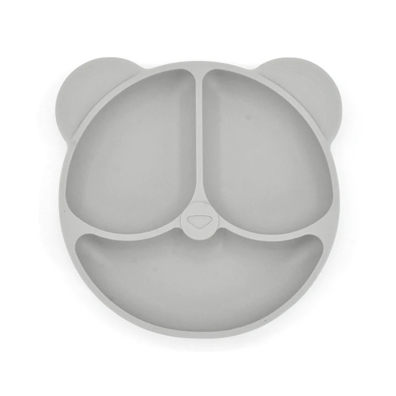 Safe Sucker silicone Bear/Car Dining Plate