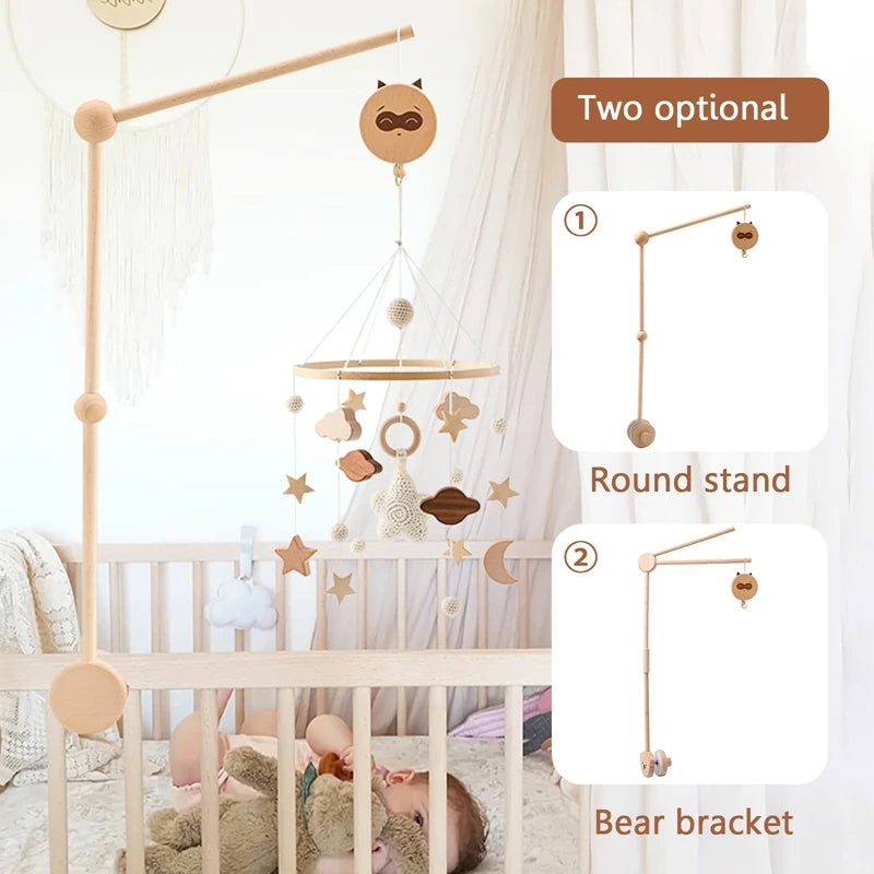 Baby Wooden Bed Bell Bracket