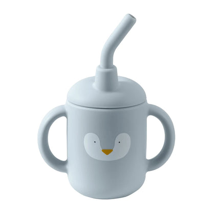 Portable Cartoon Multipurpose Training Cup With a Straw