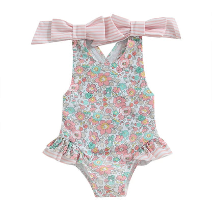 Baby & Toddler Girl Flower Swimsuit