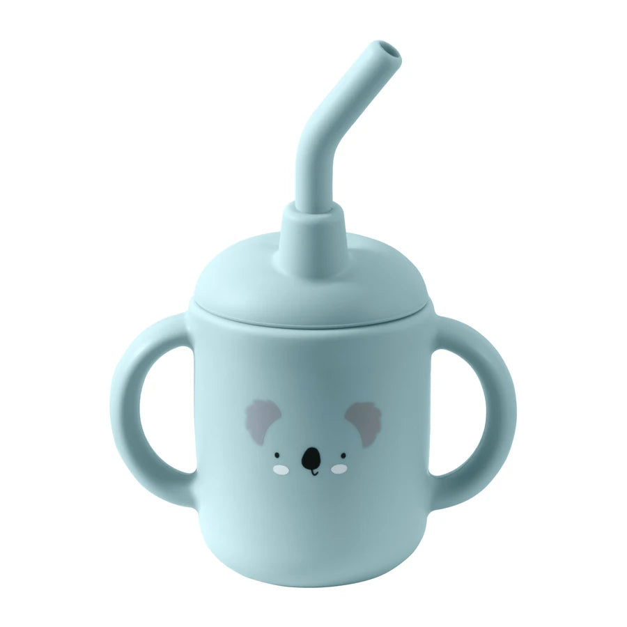 Portable Cartoon Multipurpose Training Cup With a Straw