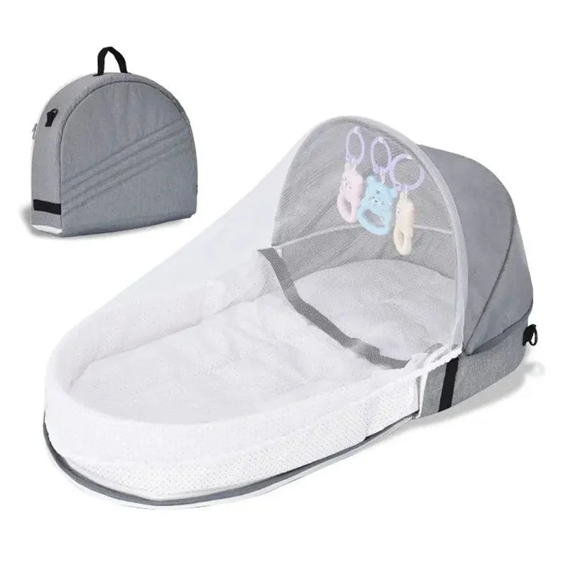 Baby Bed Convenient Folding Anti Pressure Crib