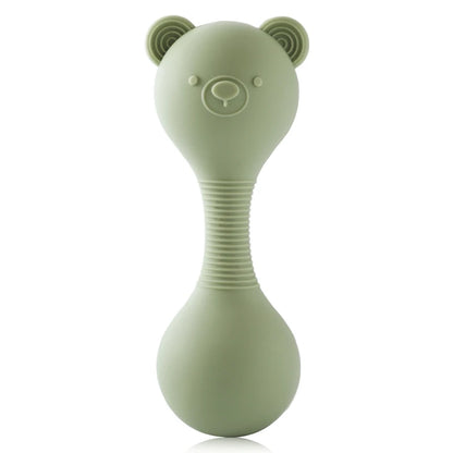 BPA Free Silicone Bear Rattle Toy