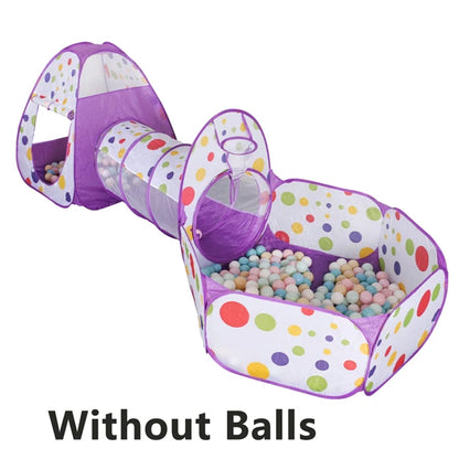 3in1 Children's Ball Pool Playpen With a Tent