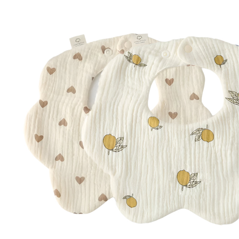 Newborn Baby Flower Shape Cloth Bib