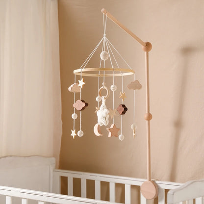 Baby Crib Mobile Clouds & Stars Rattle Toy