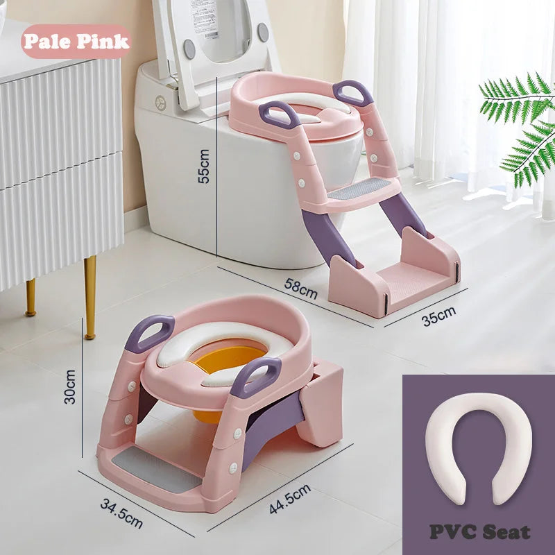 Foldable Potty Training Seat With Step Stool