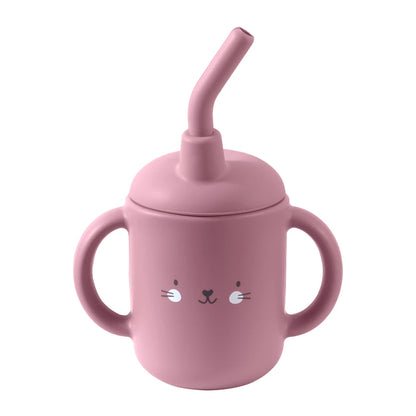 Portable Cartoon Multipurpose Training Cup With a Straw